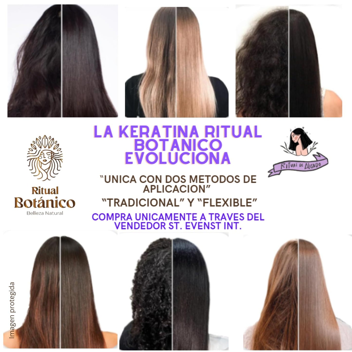 Ritual Botánico Keratina Orgánica 250 ML | Aporta Brillo, Sedosidad y Nutrición | Botox Capilar sin Formol | Hair Straightener con 12 Aceites Naturales