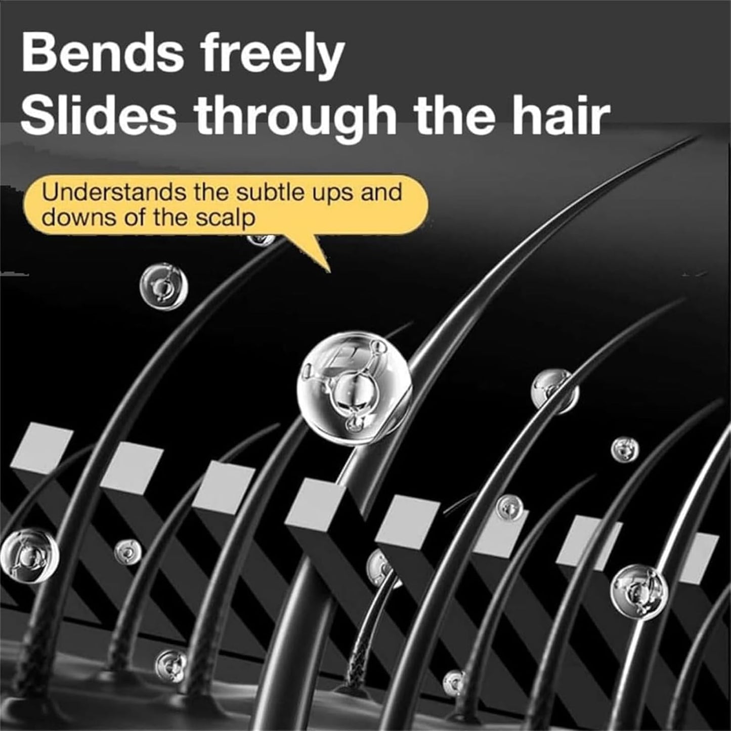 Carylook Hair Color Stick, 2PCS Carylook Waterproof And Sweat-Proof Hair Dye Stick, 2-In-1 Safe And Convenient Comb Hair Dye (Black-Brown,Black-Brown)