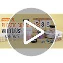 60 Pack 4 Oz Plastic Cosmetic Jars with Lids Labels - Slime & Beauty Storage - Variation of THIS listing
