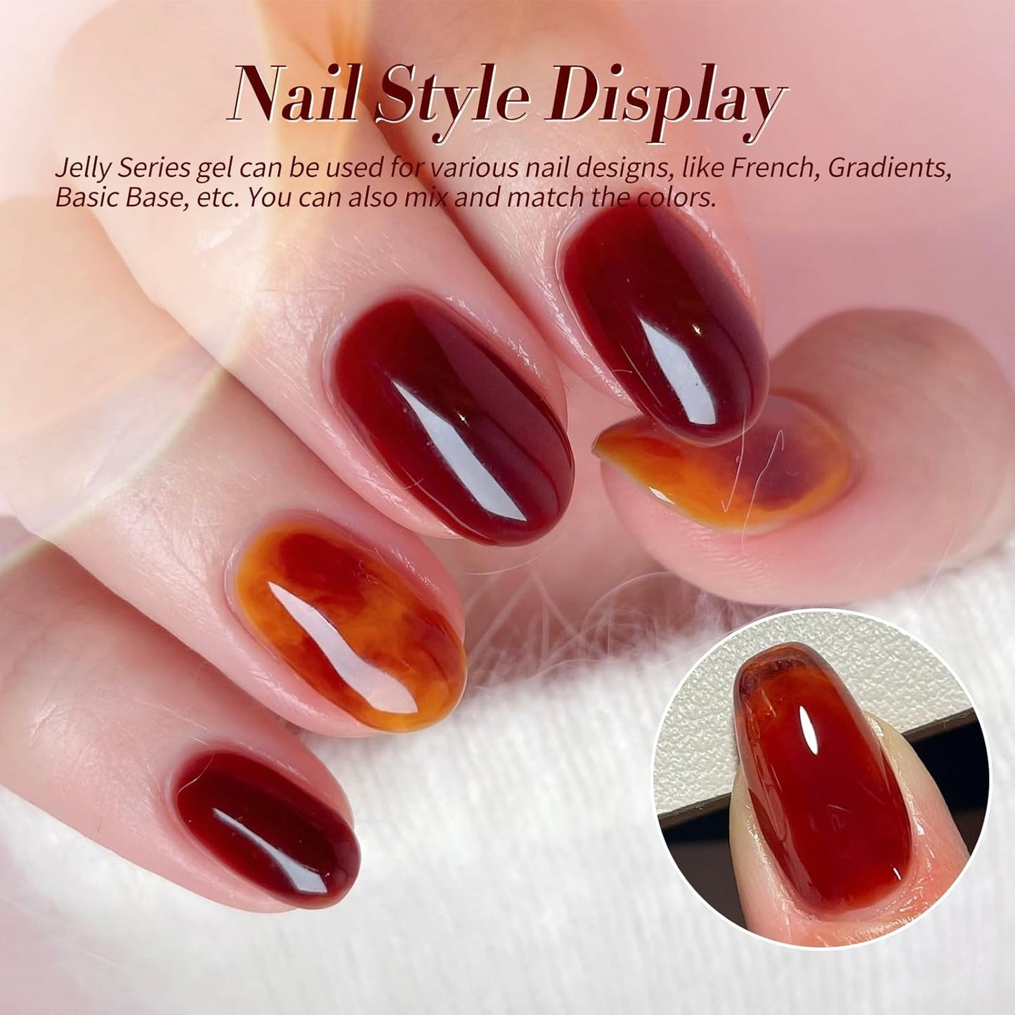 Born Pretty Neon Jelly Gel Nail Polish Set - Halloween Colors, Soak Off UV/LED for Salon & DIY