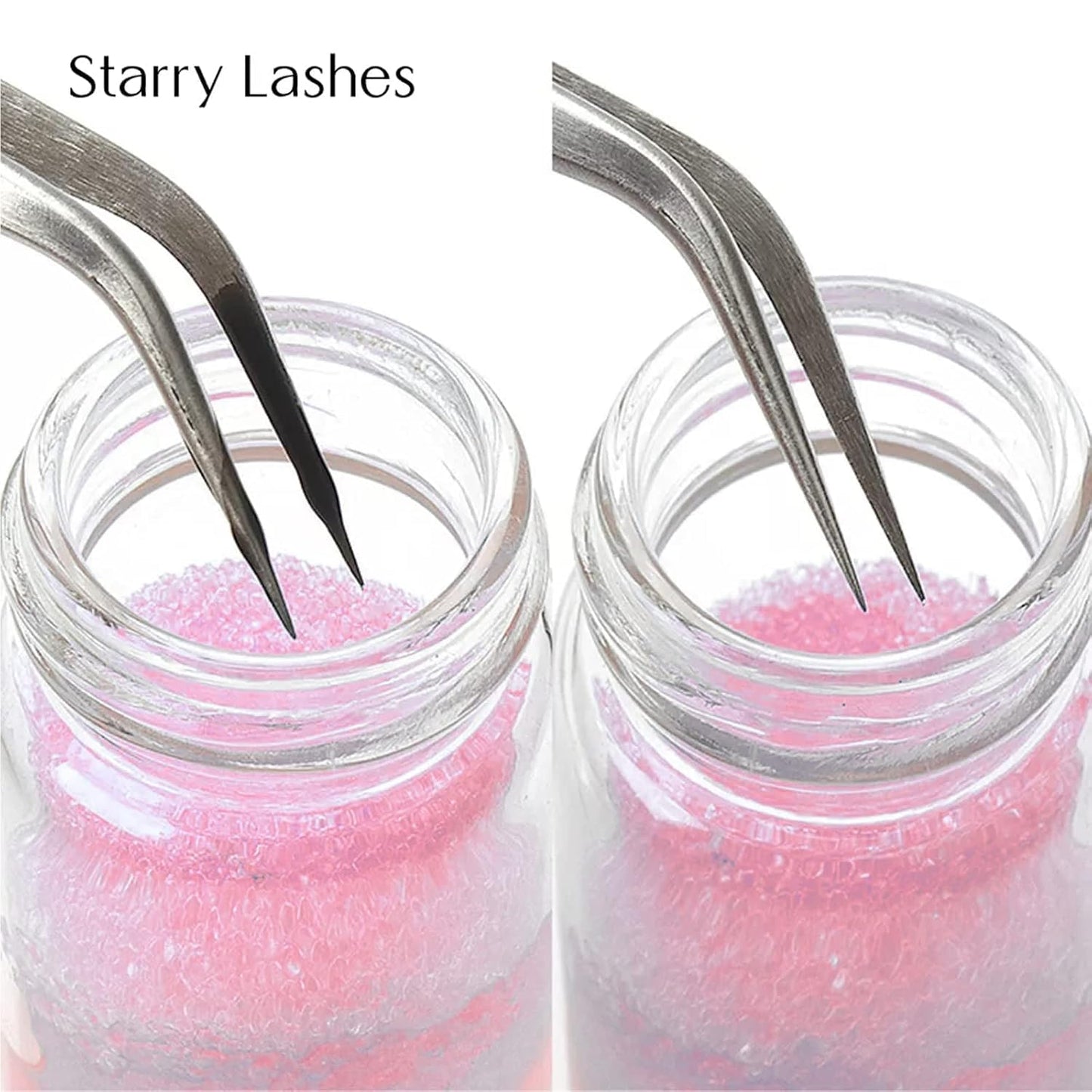 30ML Tweezer Cleaner, Eyelash Extensions Tool Tweezer Cleaning Sponge Balls without Residue Increase Friction Liquid Glue Remover Cleaning Tool