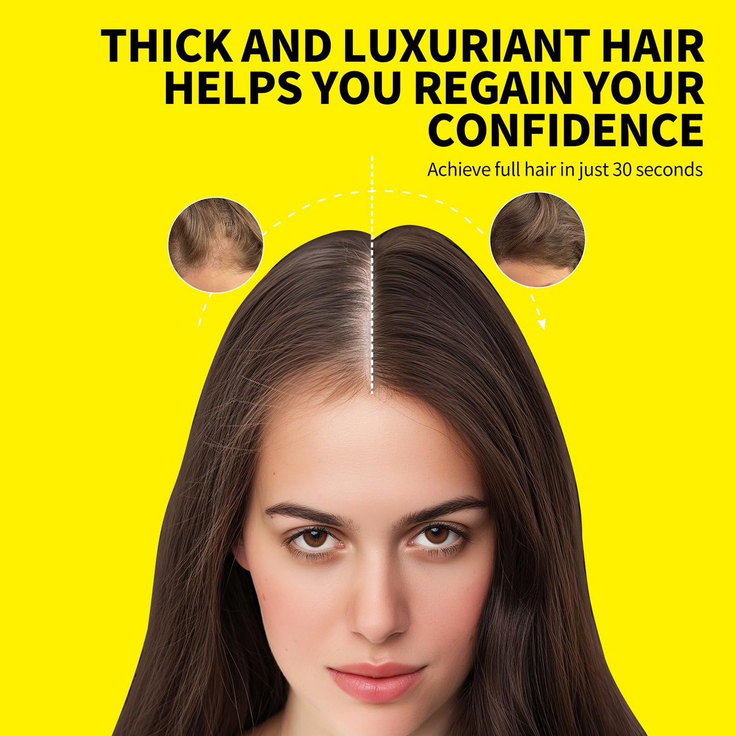 SEVICH Hair Fibers for Thinning Hair, Hair Building Fibers Instantly Thicker & Fuller Look,Hair Powder for Men & Women 25g Black