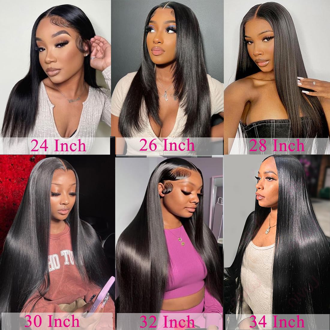 KORENGI 13x6 Lace Front Wigs Human Hair 200 Density Straight 13x6 HD Transparent Lace Frontal Glueless Wig Bralizian Human Hair Tiny Knots Natural Hairline with BabyHair (1B Black, 30 Inch)