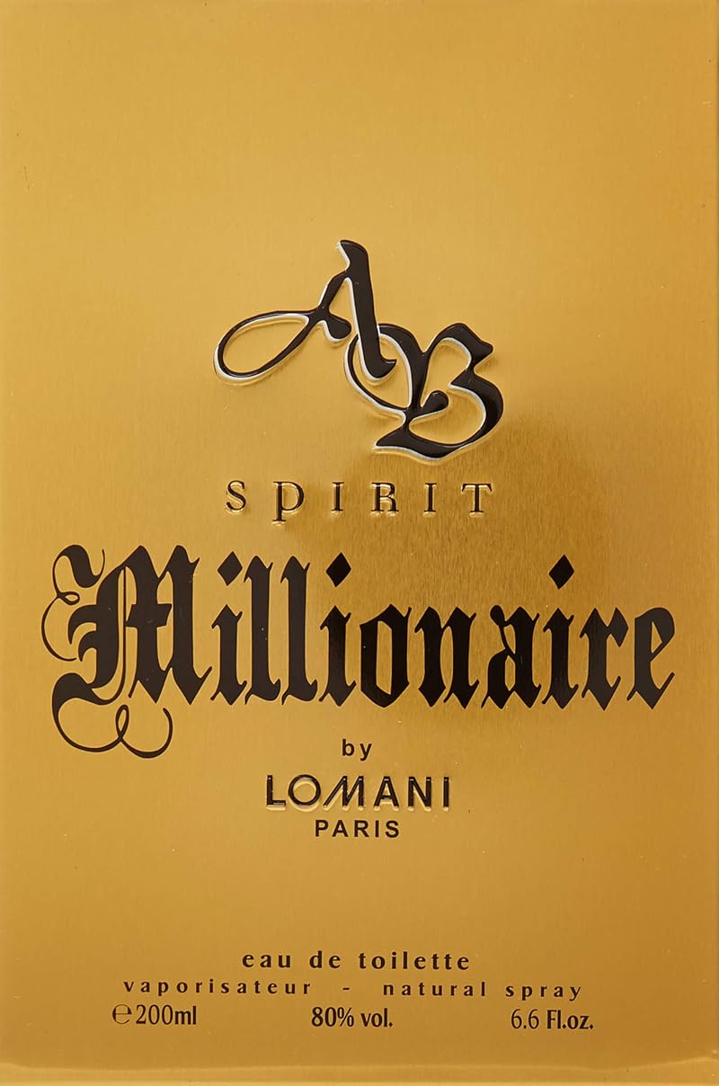 Spirit Millionaire by Lomani Men Edt Spray 6.6 Oz – 6.6 Ounce