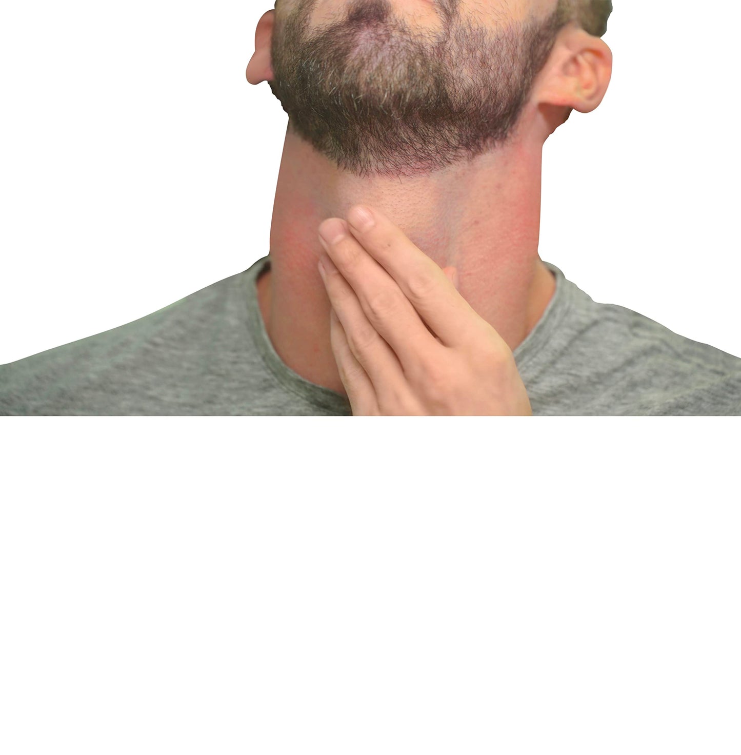 Quality Time Beard Neckline Shaper Guide; Hands-Free, Flexible, Adjustable, Original Beard Template, Do-it-yourself Neck Haircut Tool, Beard Lineup Shaping Guard/Stencil, Made in USA, Patented.