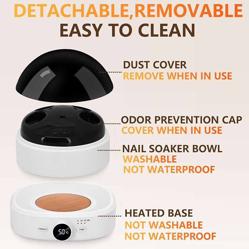 Electric Nail Soaking Bowl with Precise Temperature Control 86–140°F | NB3
