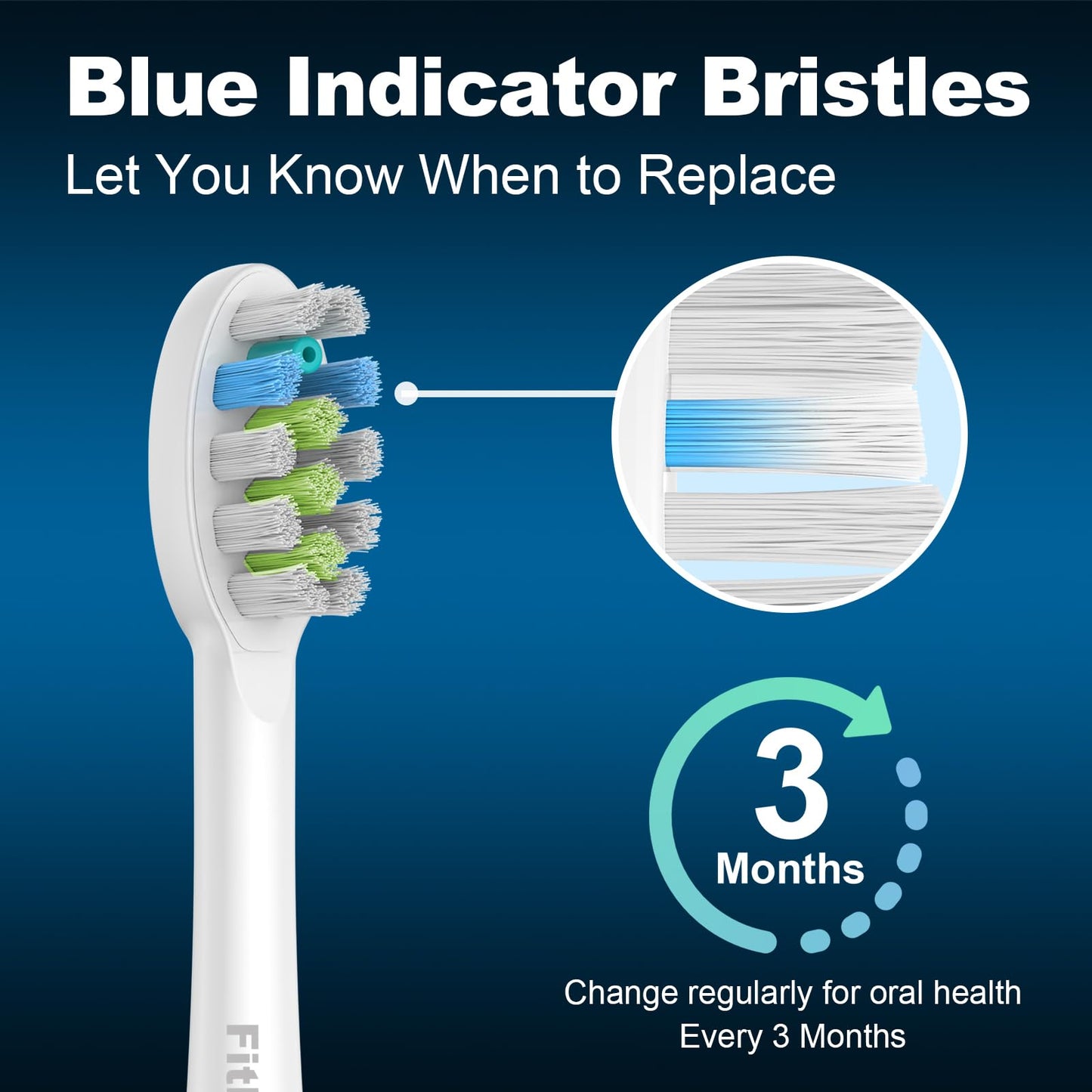 FitMount 6 Pack Toothbrush Replacement Heads Compatible with WaterPik Sonic Fusion 2.0, FitMount Flossing Brush Head Fit for Water-Pic SF-01W SF-02W and 2.0 SF-03 SF-04, White