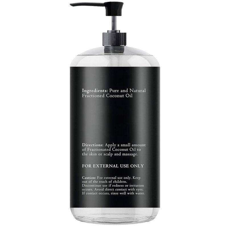 Essentially KateS Fractionated Coconut Oil - Body & Hair Carrier Oil, 16.9 Fl Oz (500ML), No Scent