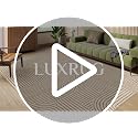 Dark Orange 6x9 Area Rug for Living Room - Washable Abstract Floor Decor