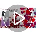 Heart-Shaped Phone Mirror Set 2 Pack - Silver & Gold Compact Bling Makeup Mirrors with Adhesive Backing