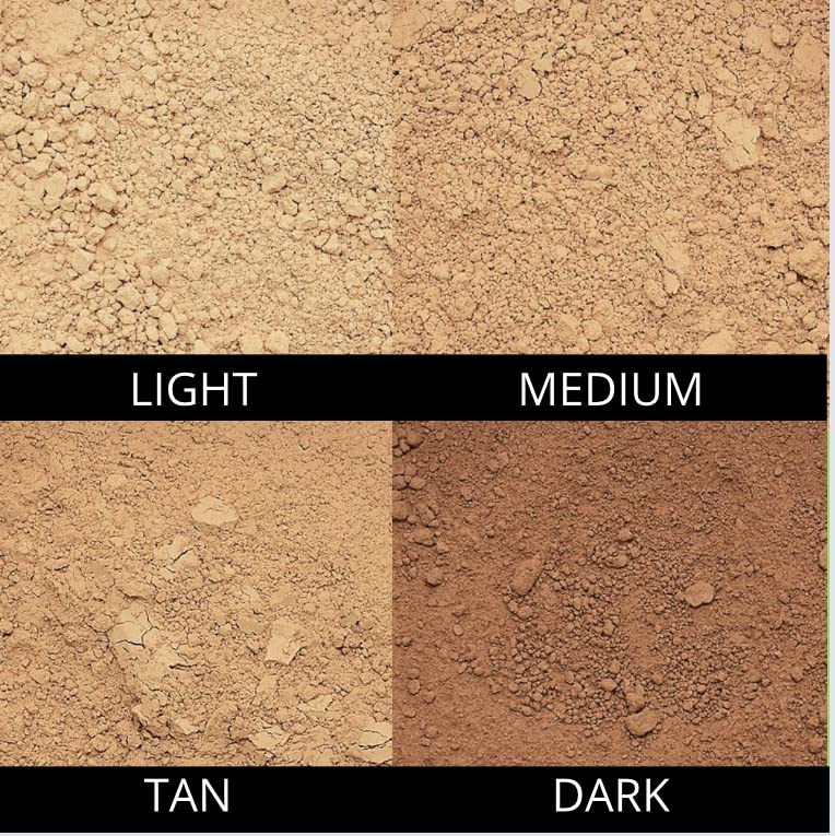 Mineral Foundation Powder with Brush - SPF 15, Light to Medium Coverage, 0.5 oz Medium - Talc-Free, Luminous Matte Finish