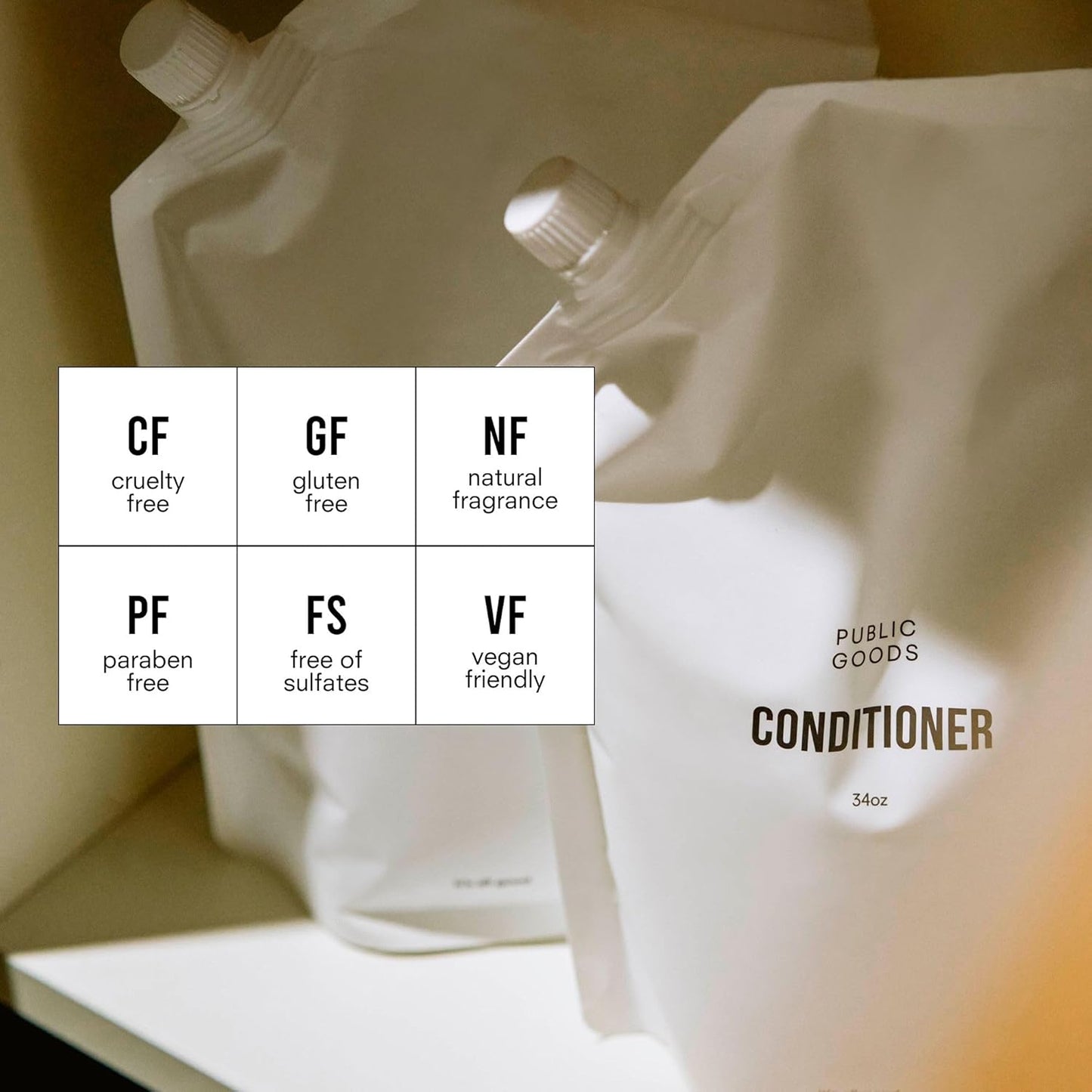 Natural Conditioner for Dry Hair | Vegan & Sulfate-Free | 12 Fl Oz | Public Goods