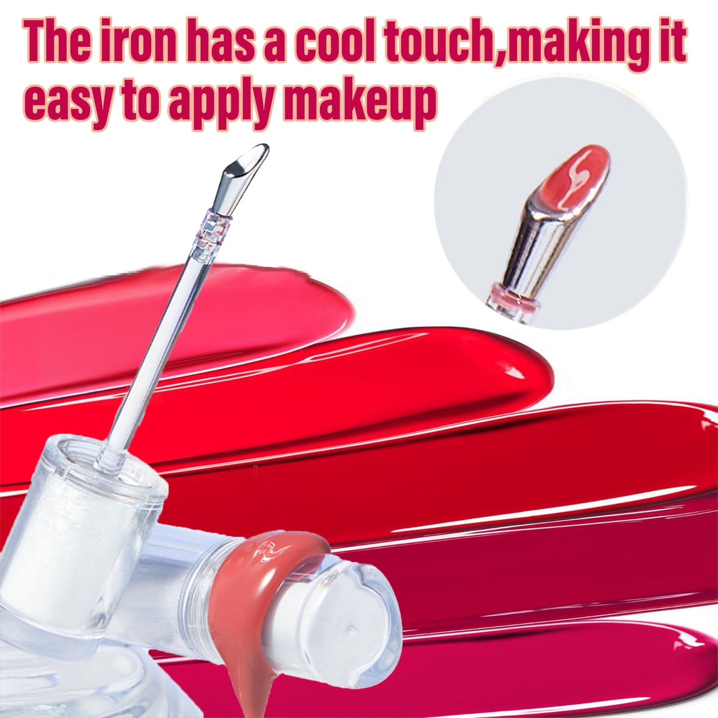 Gymfber Ice Watery Lip Gloss, Jelly Hydrating Lip Gloss, Moisturizing Nonstick Tinted Gloss Lips Oil (10#)