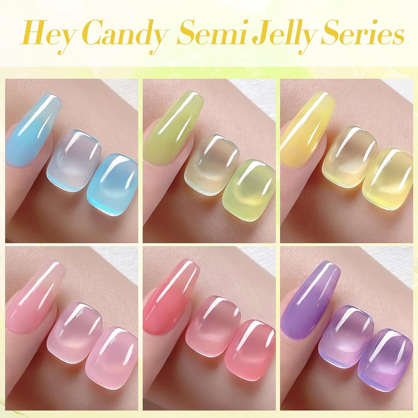 Born Pretty Neon Jelly Gel Nail Polish Set - Halloween Colors, Soak Off UV/LED for Salon & DIY