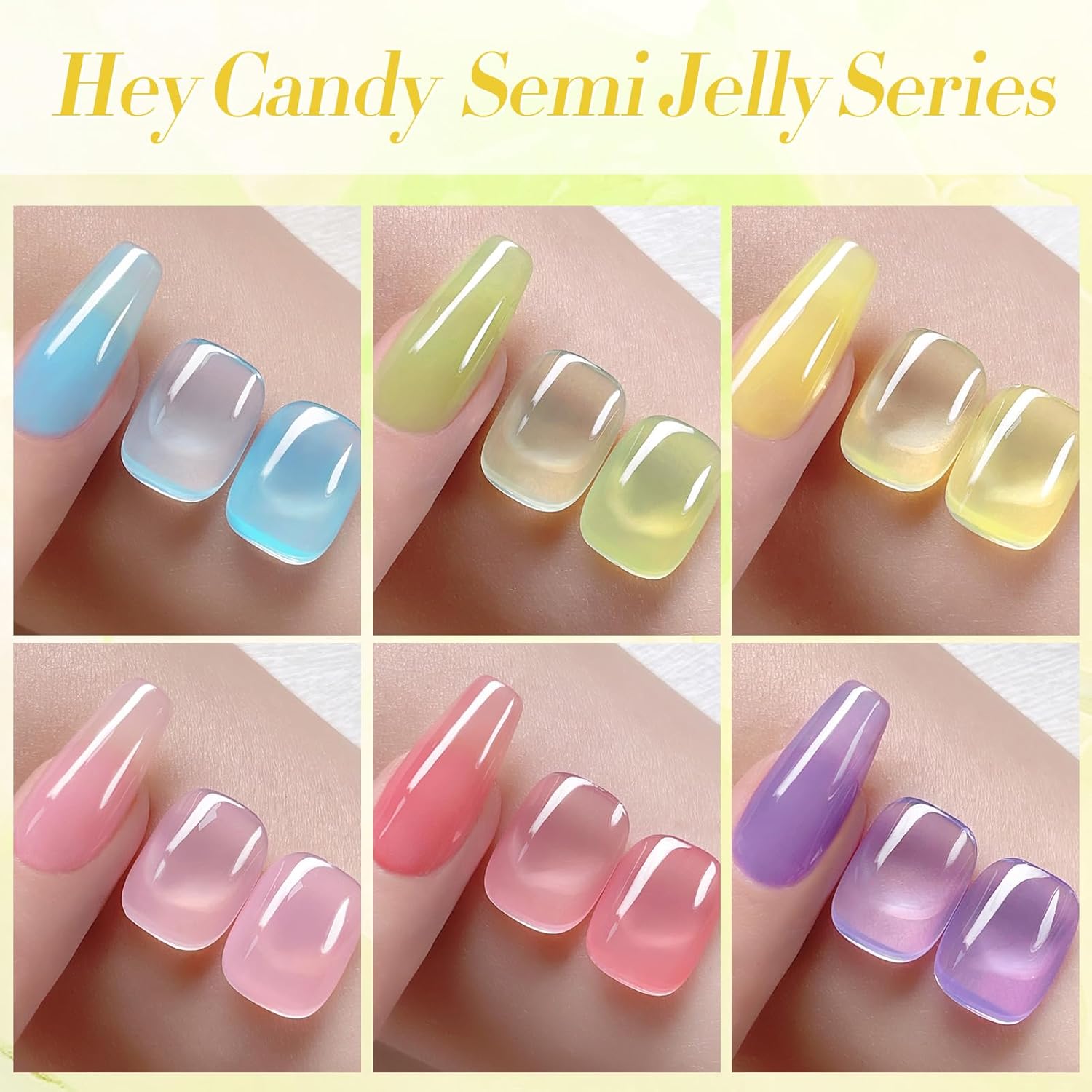 Born Pretty Neon Jelly Gel Nail Polish Set - Halloween Colors, Soak Off UV/LED for Salon & DIY