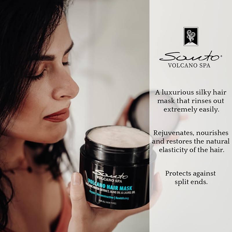 Santo Volcano Deep Hair Mask for Dry & Damaged Hair - 200ml