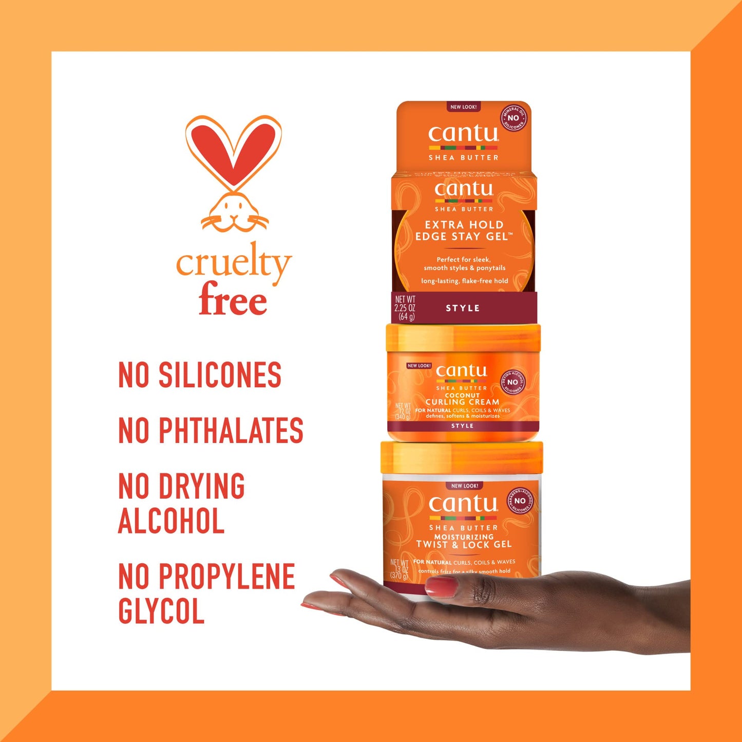 Cantu Coconut Twist Bundle, 3 Count