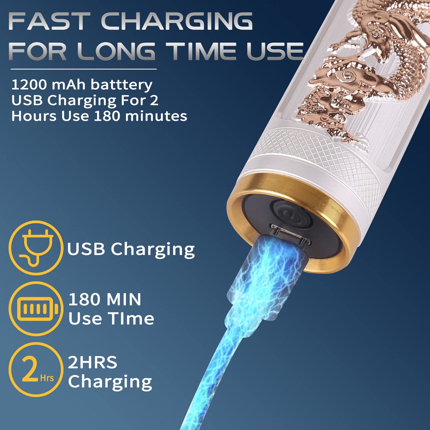 KEMEI Professional Hair Clippers for Men Pro Li Grooming Beard Trimmer Shavers Close Cutting Salon Cordless Rechargeable Quiet, KM-762