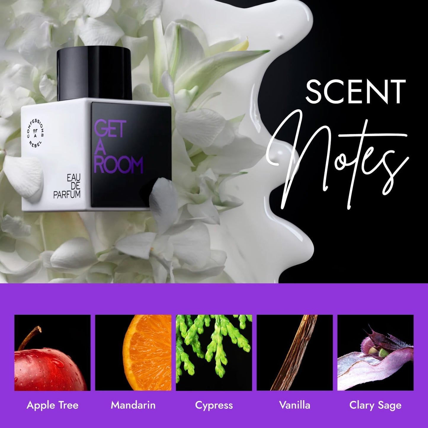 Confessions of a Rebel Hair Perfume For Women - Hair Mist Perfume for Women - Hair Fragrance Spray - Hair Scent - Get A Room 3.4 oz