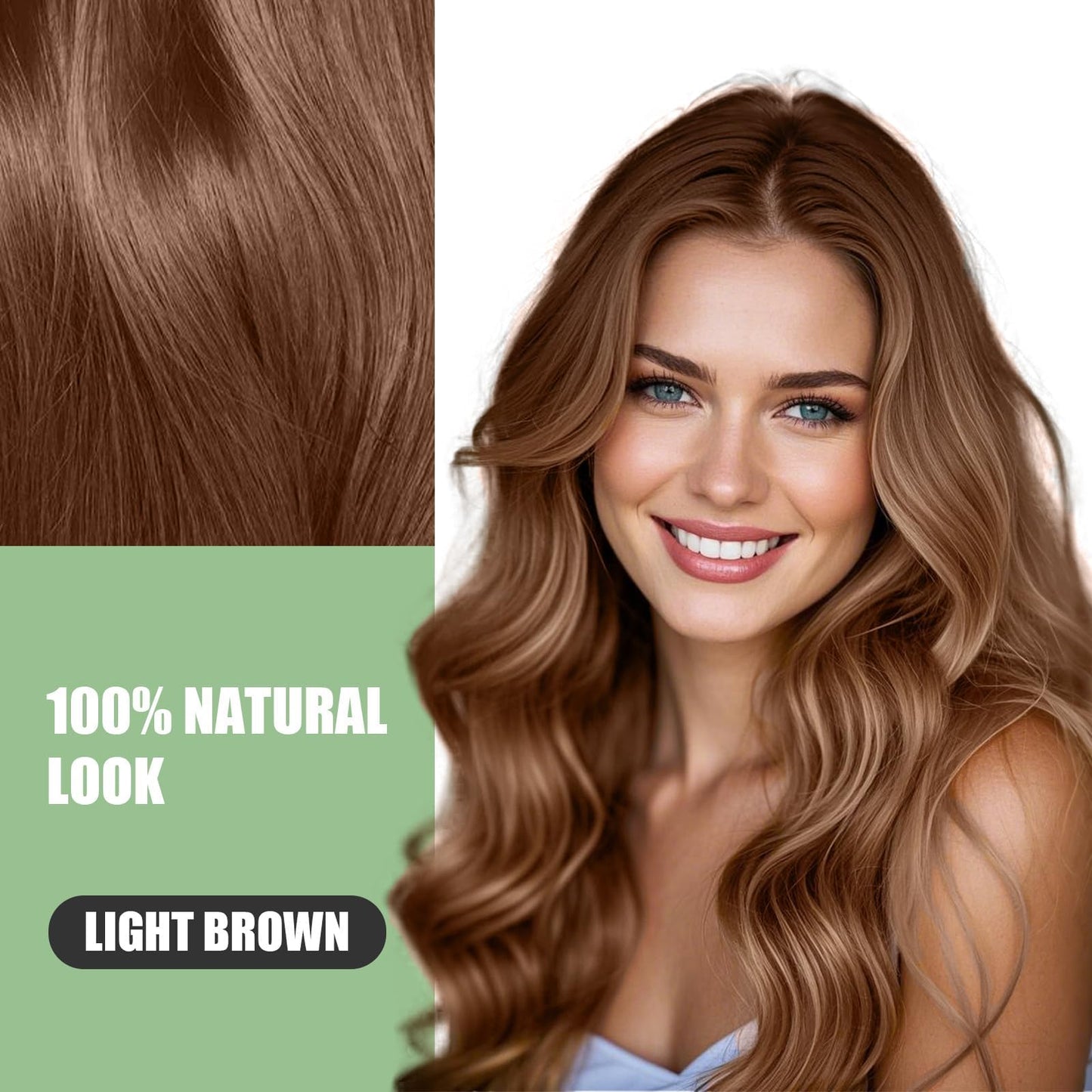 DYEING 221 BC FARNDU Light Brown Hair Dye Shampoo for Gray Hair Coverage - 3 In 1 Natural Hair Color Shampoo for Women & Men, Champu Para Canas Mujer