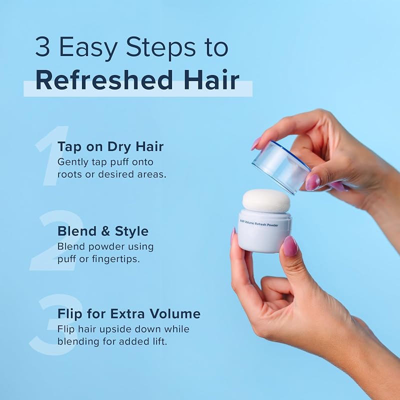 Airlift Volume Refresh Powder – Instant Hair Texture & Oil Absorbing Powder (0.21 oz) for Men & Women