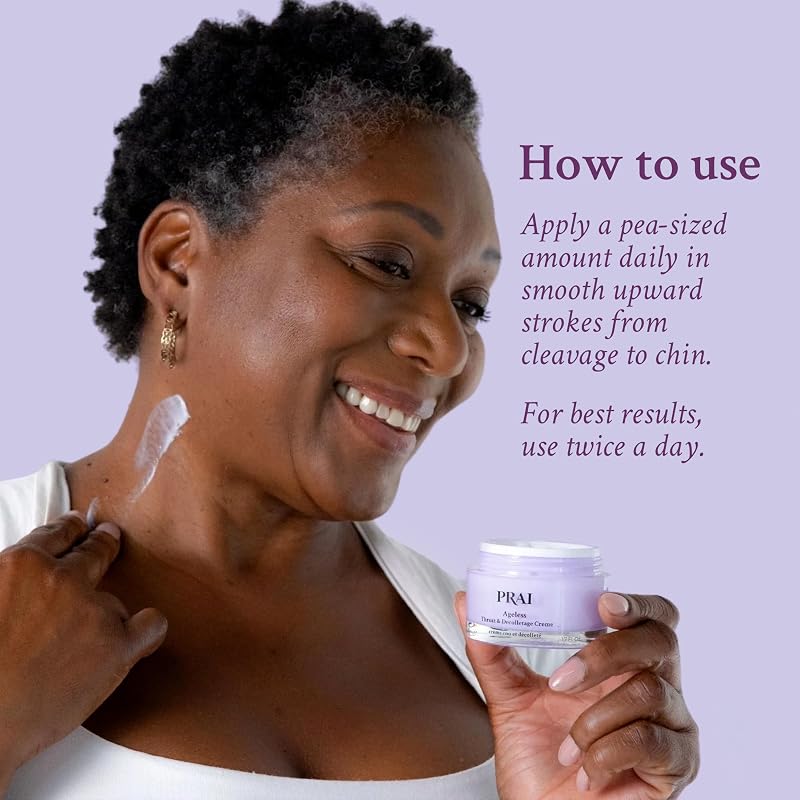 PRAI Ageless Neck Cream with Sepilift & Hyaluronic Acid 6.8 Oz
