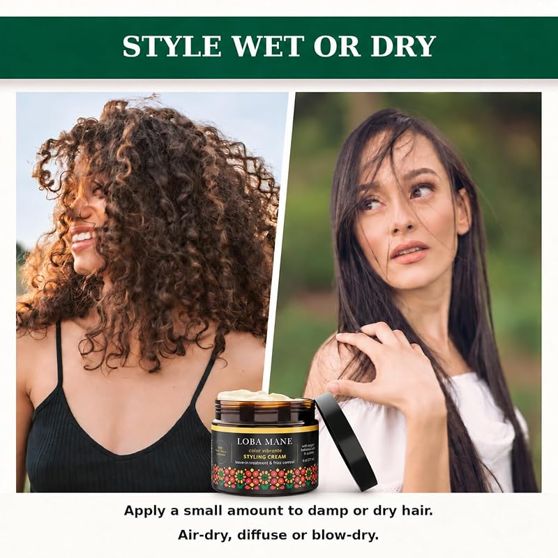 Hydrating Styling Cream for Curly & Color-Treated Hair - 6 oz
