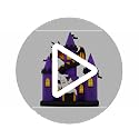 9 FT Inflatable Haunted Castle with Dragon Ghost LED Yard Decor