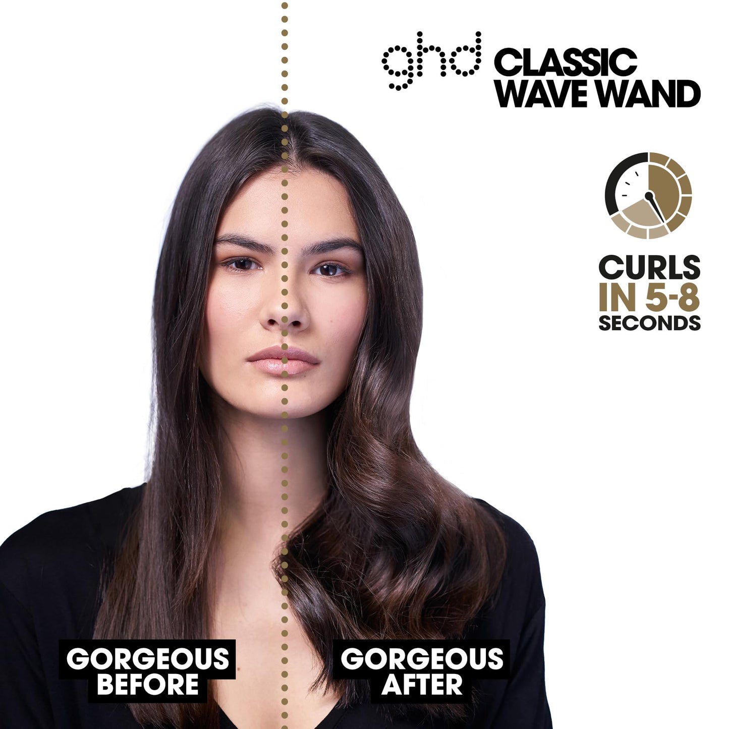 ghd Curve Soft Curl Iron - 1.25” Ceramic Curling Iron for Long-Lasting Volume, Soft Curls and Waves - 365ºF Safe Heat Technology with Fast Heat-Up, Cool Tip and Auto Sleep Mode - Black