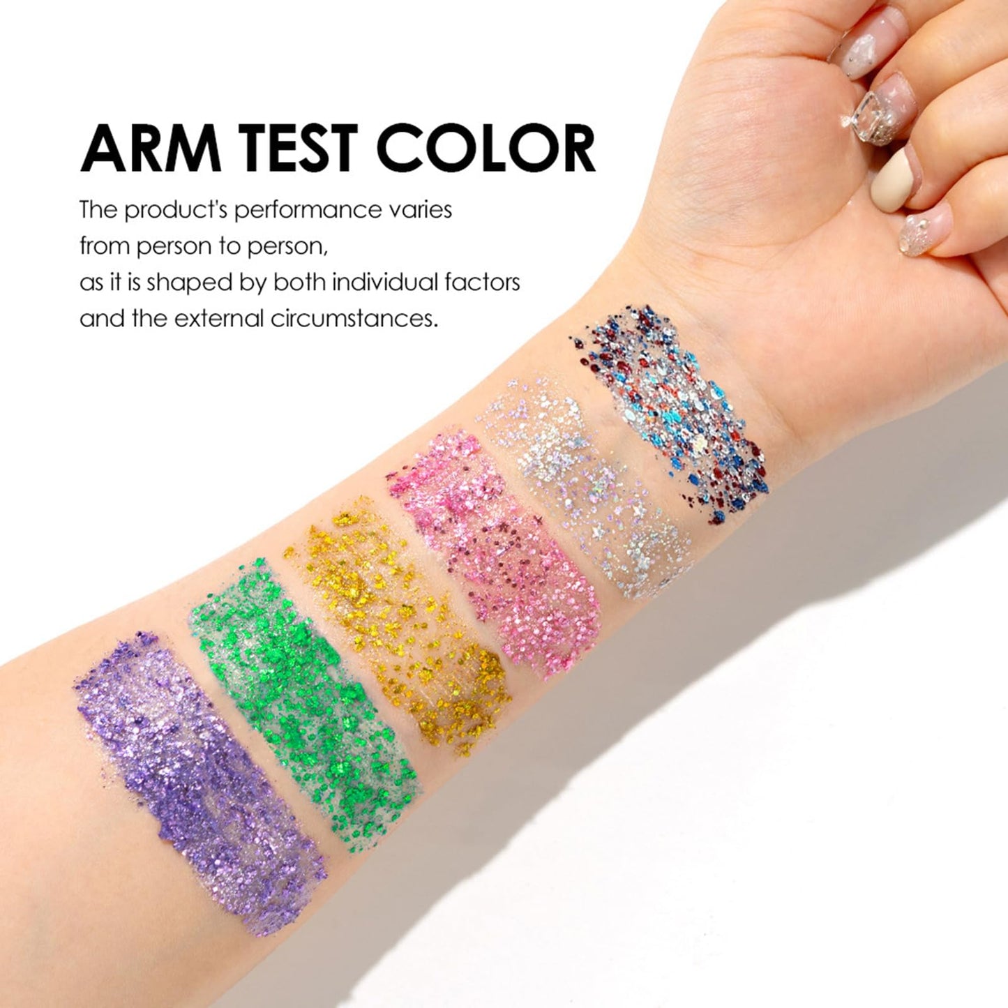 Body Glitter Stick,Sparkling Face Hair Glitter Makeup for Kids Women,Waterproof Hair Glitter,Singer Concert Festival Rave Halloween Accessories,Mermaid Sequins Face Paint Gel Kit (Mermaid)