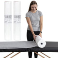 Disposable Massage Bed Cover - 2 Rolls, 60 Sheets/Roll, 31.5 x 71 in, Non-Woven Waterproof Covers