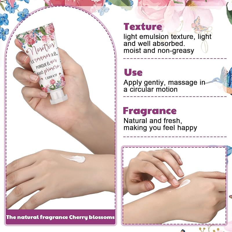 36 Pcs Christian Hand Cream Set with Bible Verses for Women - Religious Gifts
