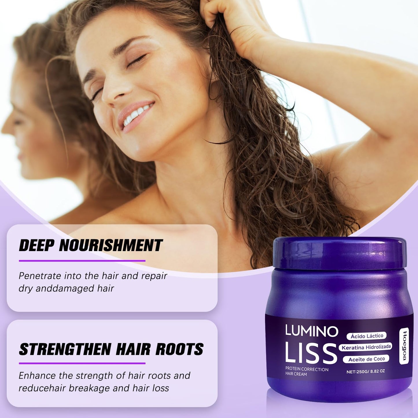 Lumino Liss Alisado,Alisado para Cabello Sin Formol LuminoLiss,Crema Alisadora Lumino Liss,Lumino Liss Keratina,Restores Hair Natural Silkiness