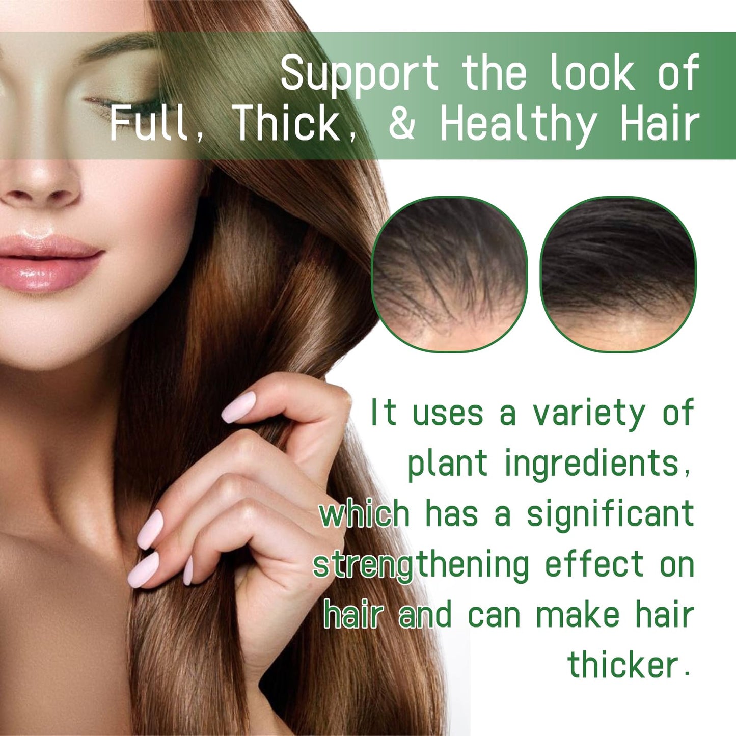 Generic Rosemary Oil Spray, Minty, Green, Unisex Adult, Rosemary Mint Thickening Spray for Thicker Hair, Hair Oils for Hair Growth (1PCS)