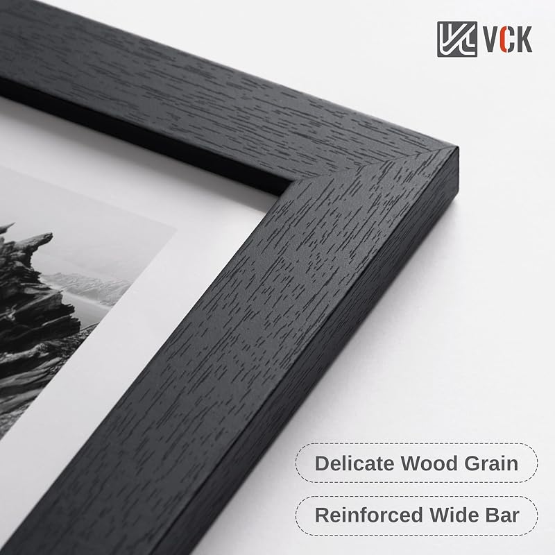 24x36 Poster Frame 3 Pack - Black Solid Wood Picture Frames (Variation: Black+3 Pack+24 x 36)