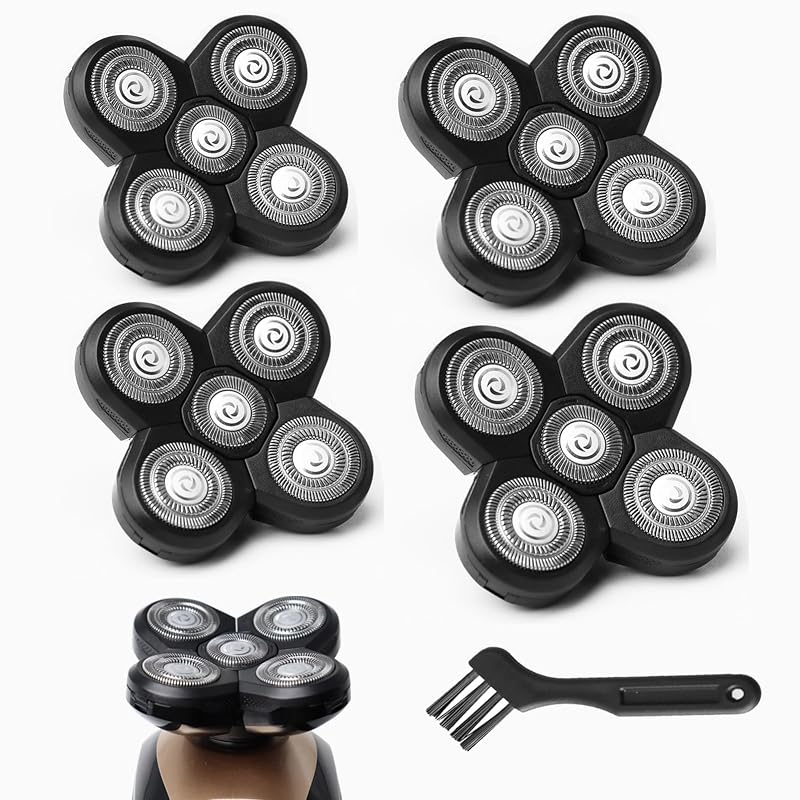 4-Pack Pro 5 Replacement Blades for Freebirds Bald Head Shavers - 1 Count (Pack of 4)