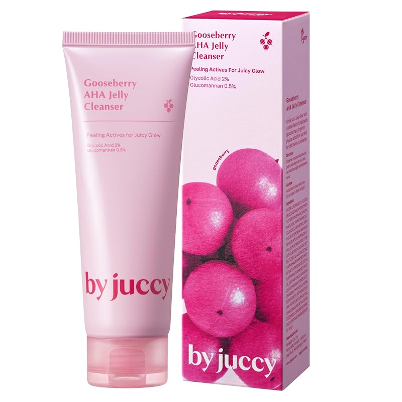 Gooseberry AHA Jelly Cleanser with Glycolic Acid, Brightening Face Wash 4.05 fl oz