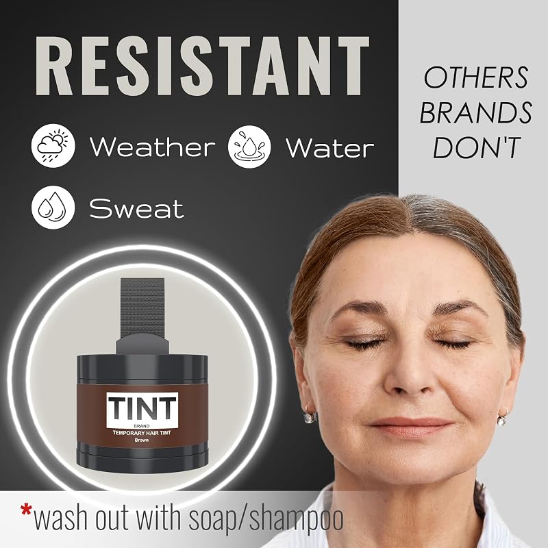 Root Touch Up Powder, Brown - Hair Gray Coverage for Women & Men (Variation: Brown)