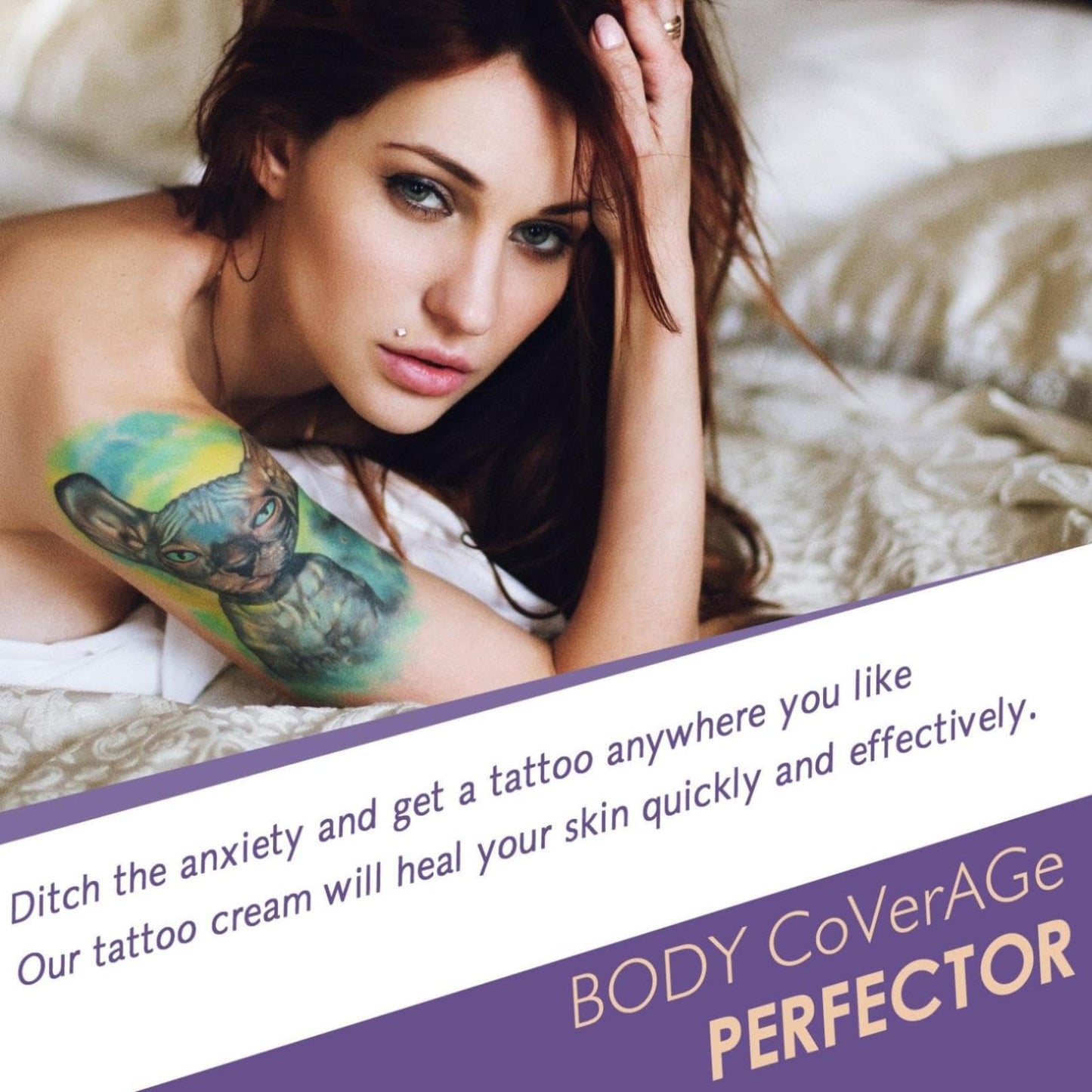 2PCS Body Coverage Perfector, All Over Complexion Perfector, Tattoo Cover up Makeup Waterproof, Cream Body Makeup, Transfer-Resistant Body, Long Last Body Foundation (2PCS)