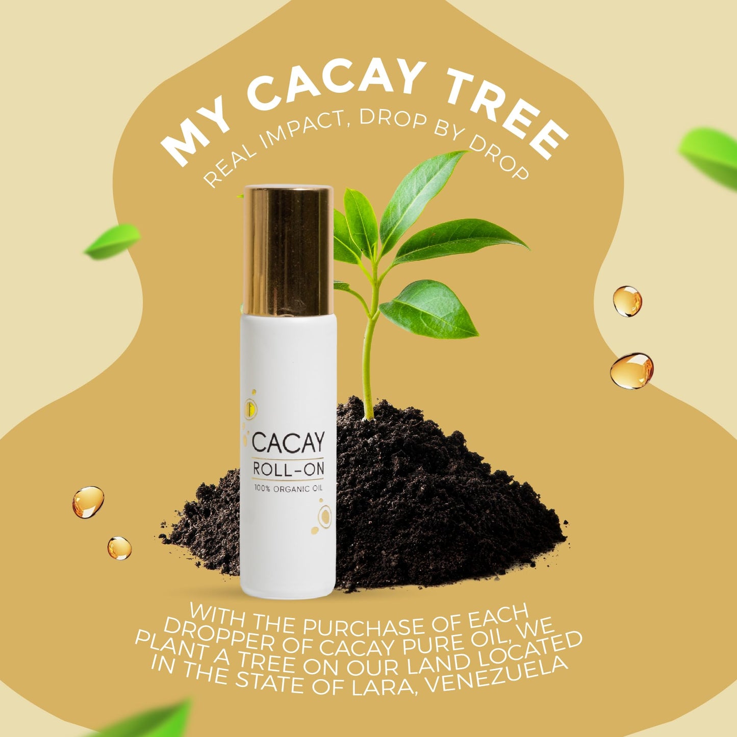 Cacay Oil Roll-On – Natural Anti-Aging Face & Body Oil for Scars with Retinol & Vitamin E, Organic Skincare, Antioxidant-Rich Treatment for Acne Scars, Wrinkles, Fine Lines, and Dry Skin (0.33 Fl Oz)