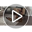 Narrow End Table with Outlets - Rustic Brown, Industrial Style - Variation of THIS listing