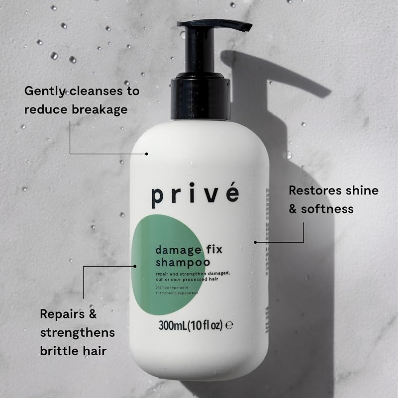 Privé Damage Fix Hair Shampoo 10 Fl Oz - For Damaged Hair, Color Safe