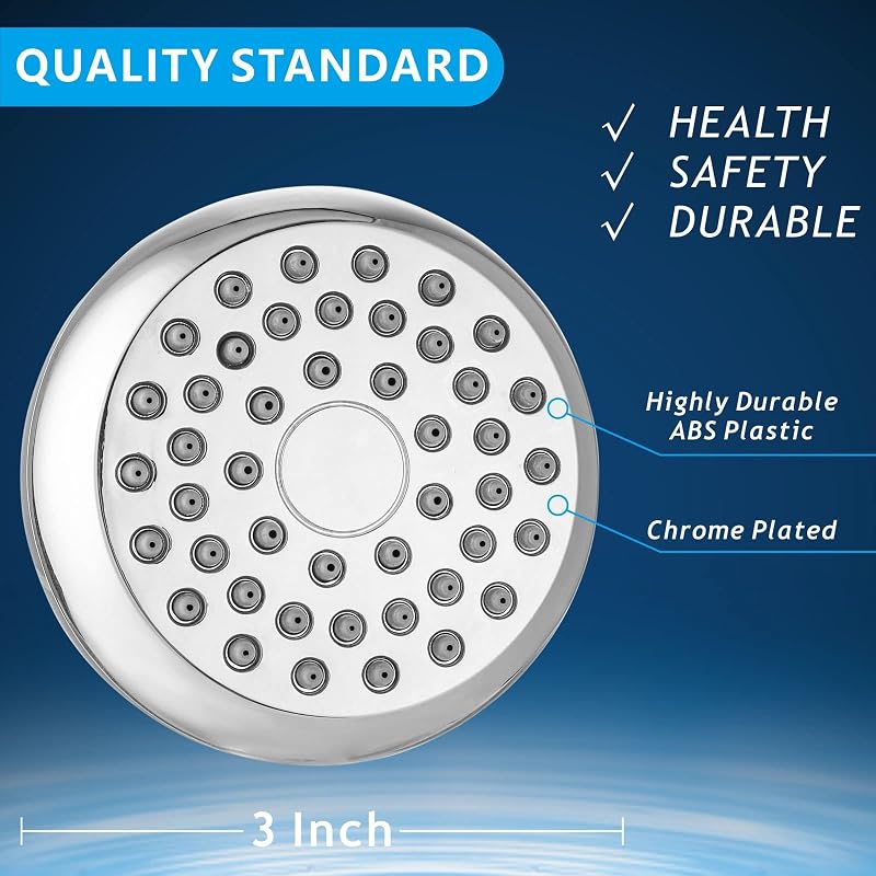 10 Pack High Pressure Shower Head Chrome Version - Universal Replacement