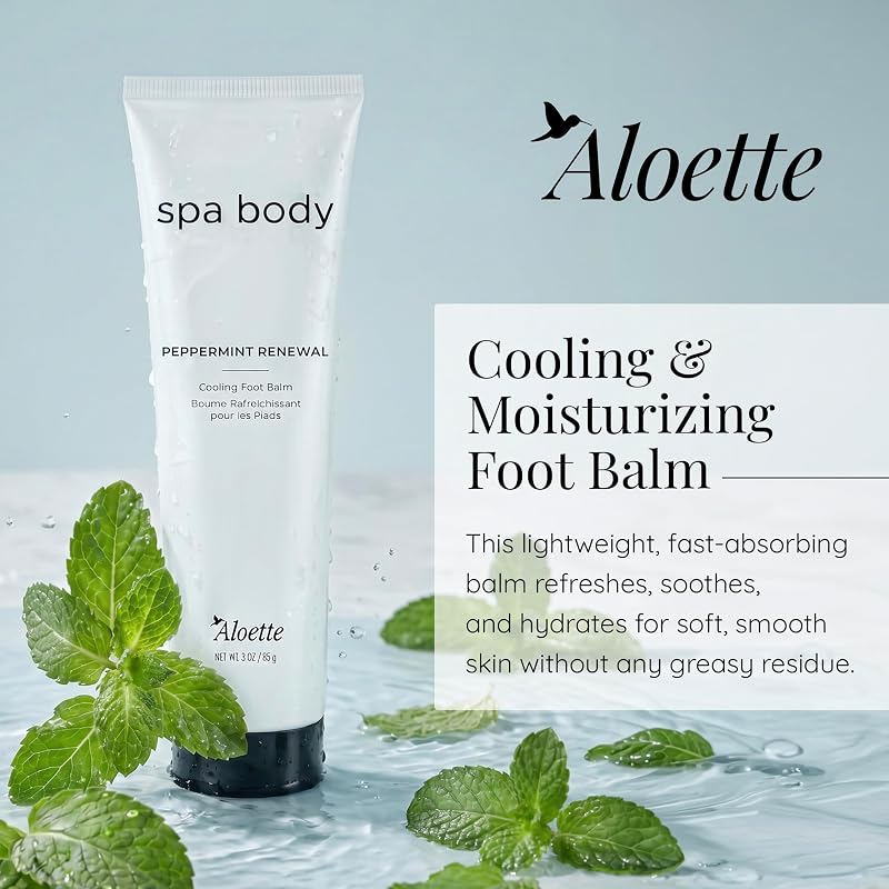 Peppermint Renewal Cooling Foot Balm for Dry Crackled Heels & Feet