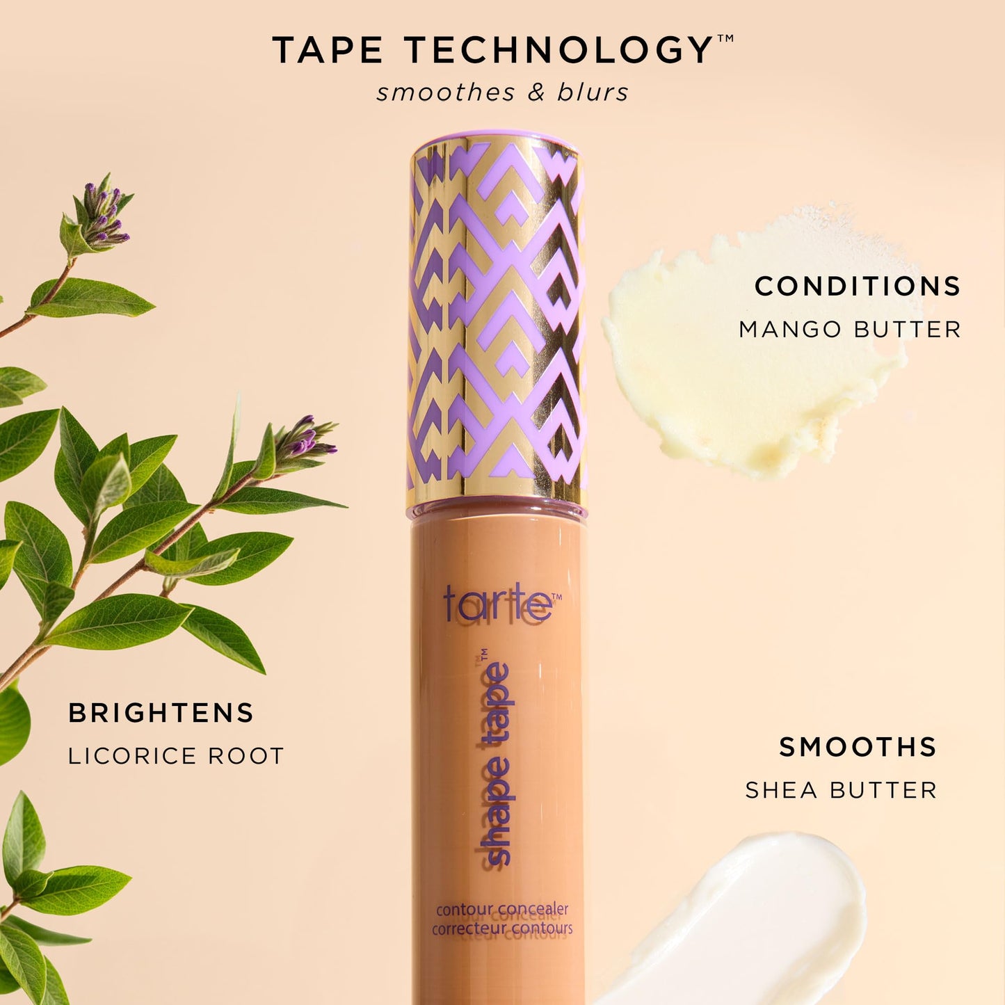 tarte shape tape full-coverage concealer - 22N light neutral (light skin with a balance of warm & cool undertones) - full size