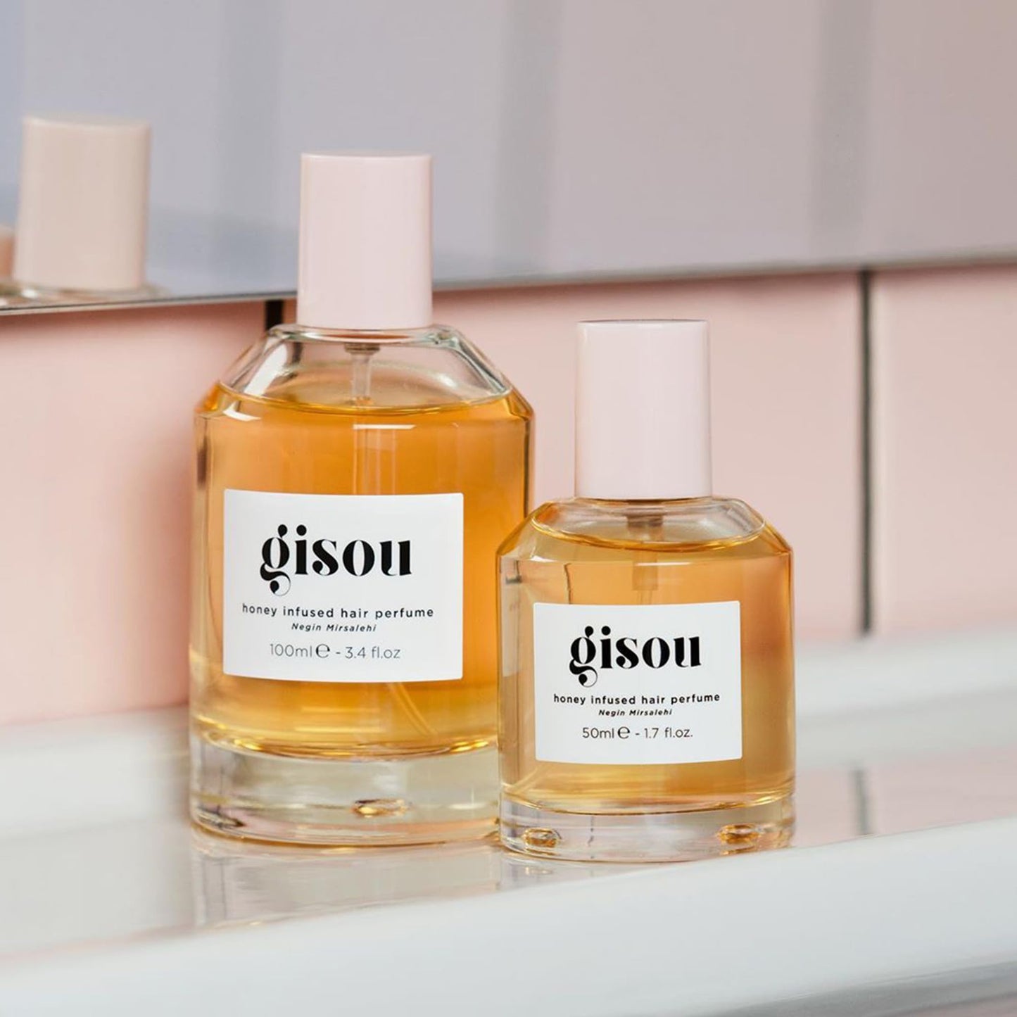 Gisou Honey Infused Hair Perfume Pocket Size, A Travel-Friendly Fragrance with Sweet Notes of Honey Blended into Spring Florals (1.7 fl oz)