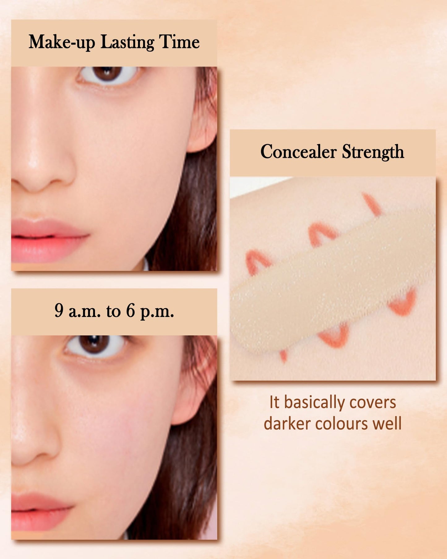 Concealer Full Coverage Set,3 In 1 Correcting Concealer Palette,Waterproof Longlasting Blendable Contour Cream Kit for Dark Circle,under Eye Brightene Foundation Makeup Palette,corrector de ojeras-01
