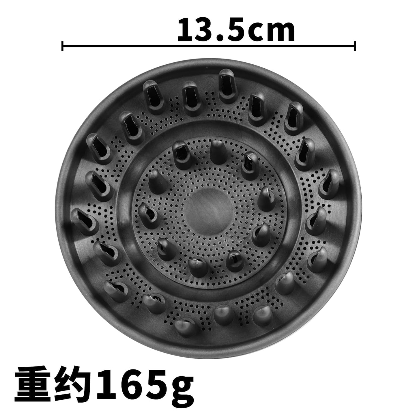 BVACUMHEAD Upgraded Diffuser Attachment for Dyson Airwrap Styler - Converts to Hair Dryer Diffuser Nozzle, 973365-01, Grey