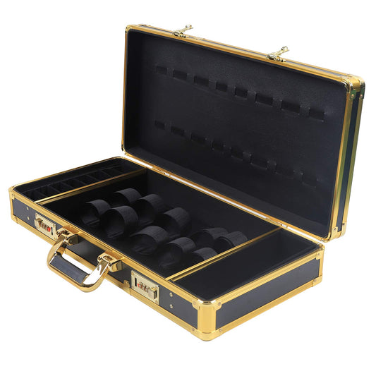 Goudergo Barber Travel Case,clipper Organizer Box,Safety Lock Box for Organize Clippers & Trimmers & Blades & Shears & Combs & Brushes& Other Styling Tools