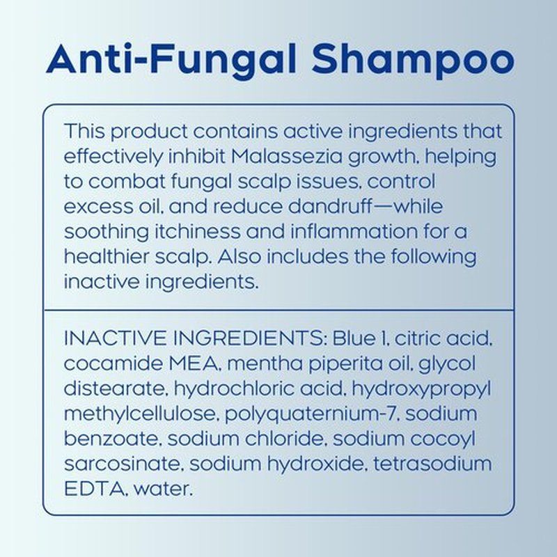 Antifungal Shampoo for Seborrheic Dermatitis, Folliculitis & Scalp Psoriasis, Anti-Dandruff Shampoo for Men & Women, Relieves Scalp Itching, Dryness, Sulfate & Paraben-Free, 10.1 Fl Oz